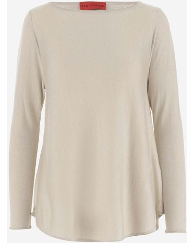 Wild Cashmere Silk And Cashmere Blend Pullover - Natural