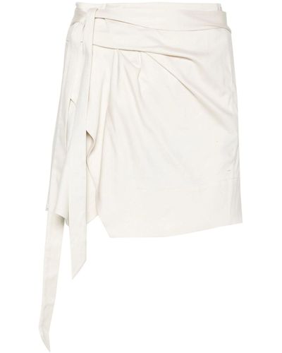 Isabel Marant Berenice Wrap Cotton Skirt - White