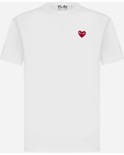 Emporio Armani Cdg Play T-shirts And Polos - White