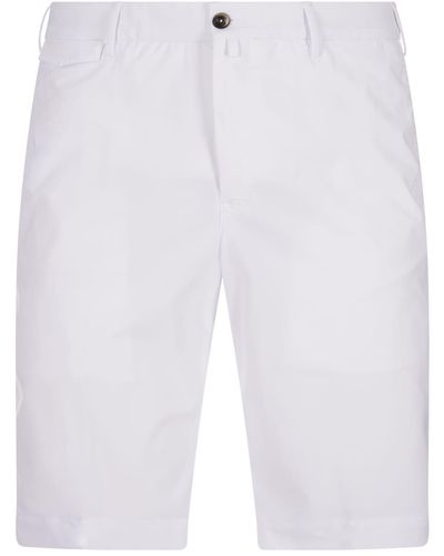 PT Torino Stretch Cotton Shorts - White