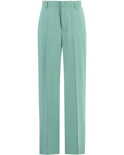 PT01 Satin Trousers - Green