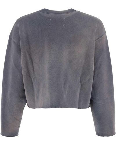 Maison Margiela Cotton Oversize Sweatshirt - Gray