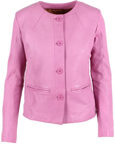S.w.o.r.d 6.6.44 S.w.o.r.d. 6644 6263 Leather Jacket - Pink