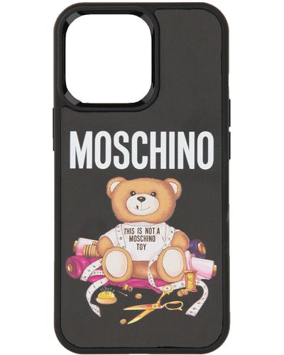 Moschino Teddy Cover For Iphone 13 Pro - Black