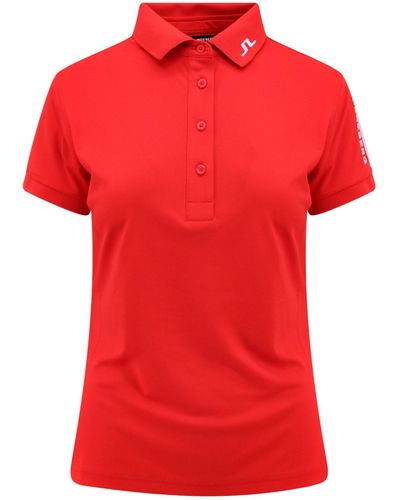 J.Lindeberg Tour Polo Shirt - Red