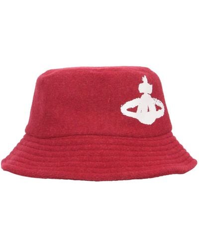 Vivienne Westwood Wool Bucket Hat - Red
