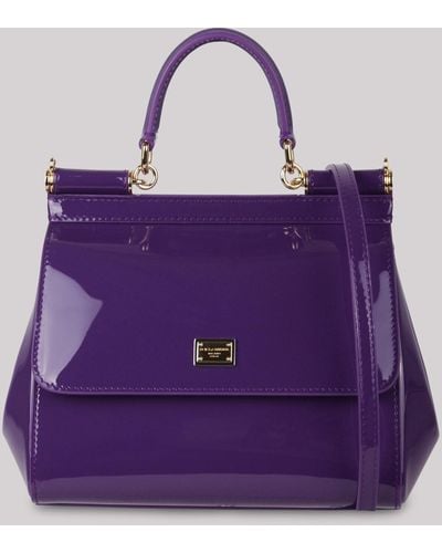 Dolce & Gabbana Dolce & Gabbana Medium Sicily Handbag - Purple