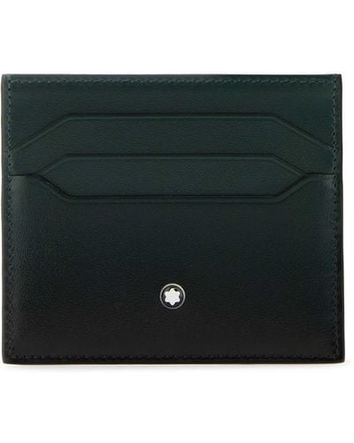 Montblanc Two-Tone Leather Card Holder - Black