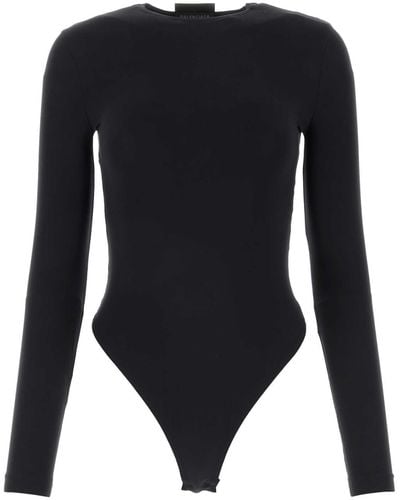 Balenciaga Jersey Outside Loop Bodysuit - Black
