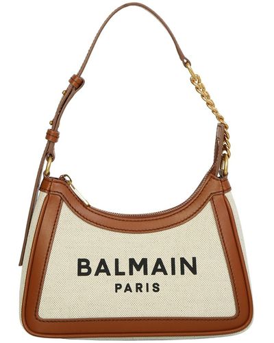 Balmain The B-army Bag By Is A Must Have For Its Curved Shape And Its Timeless Design - White