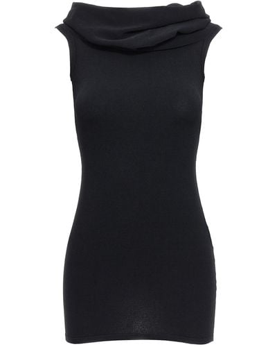Wardrobe NYC Mini Off Shoulder Dress - Black