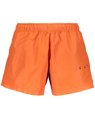 Off-White c/o Virgil Abloh Nylon Swim Shorts - Orange