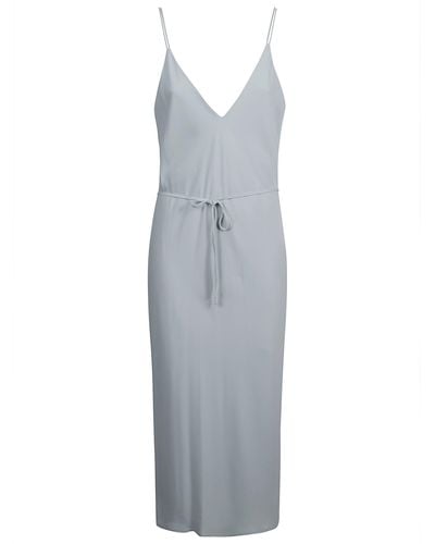 Calvin Klein Recycled Cdc Midi Slip Dress - Gray