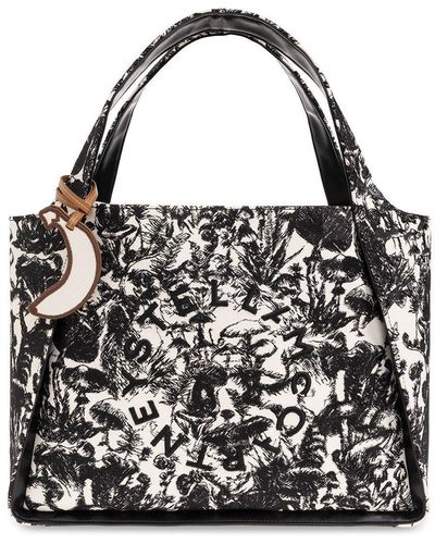 Stella McCartney Patterned Shopper Bag, - Black