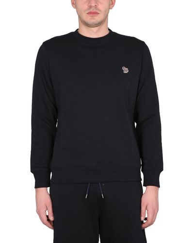 PS by Paul Smith Sweatshirt With Zebra Embroidery - Black