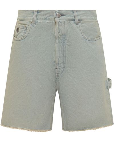 Ambush Rawedge Denim Shorts - Grey