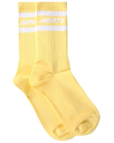MOUTY Logo Socks - Yellow