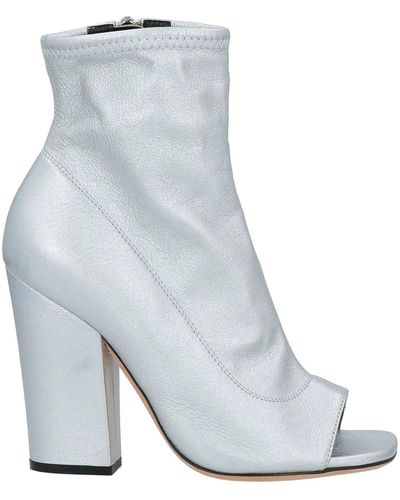 Sergio Rossi Laminated Ankle Boots - Blue