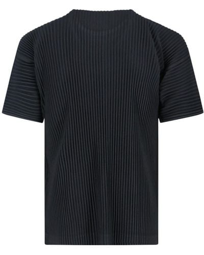 Homme Plissé Issey Miyake Pleated T-Shirt - Black