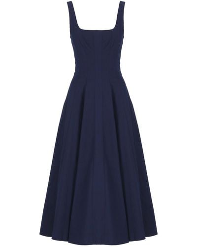 STAUD Cotton Dress - Blue