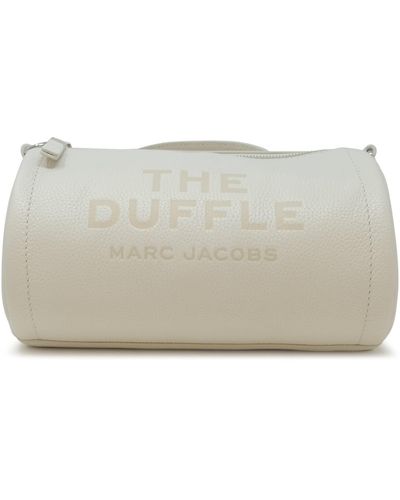 Marc Jacobs Black Leather The Duffle Bag - Grey