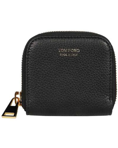 Tom Ford Leather Coin Purse - Black