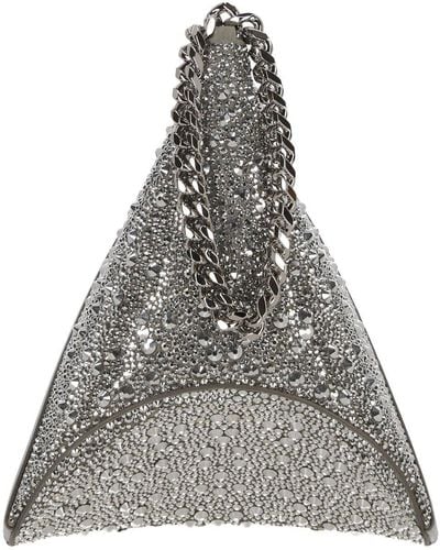 Alexander McQueen The Curve Embellished Pouch - White