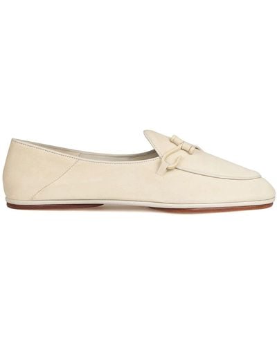 Edhen Milano Comporta Light Suede Loafers - White