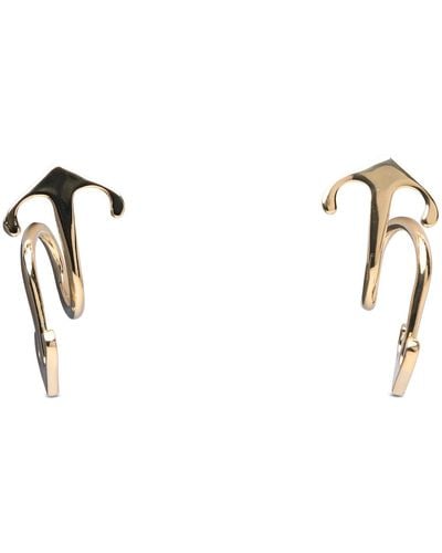 Off-White c/o Virgil Abloh Off- 'Mono Arrow' Brass Earrings - Metallic