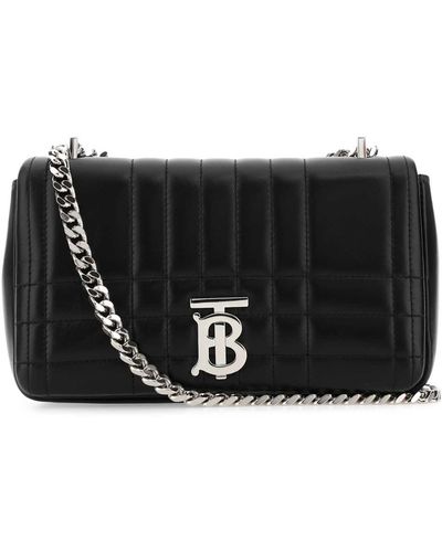 Burberry Leather Small Lola Crossbody Bag - Black