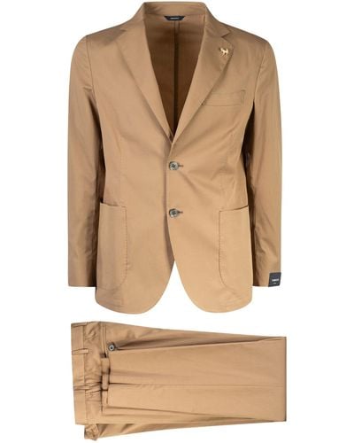 Tombolini Two-Button Suit - Natural