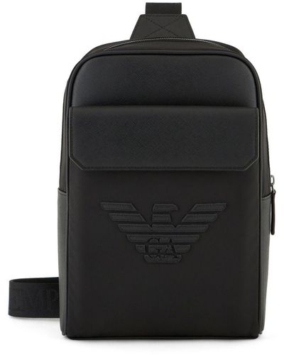 Emporio Armani `S Bodypack Bags - Black
