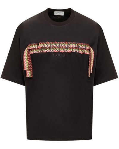 Lanvin T-shirt With Logo - Black