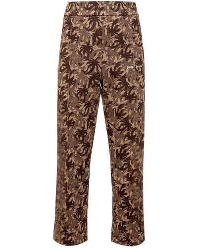 Palm Angels Palms Camo Track Trousers - Natural