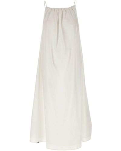 Sun 68 Cotton Poplin Dress - White