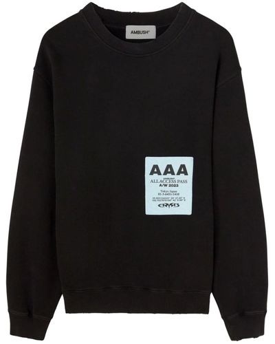 Ambush Black Cotton Sweatshirt