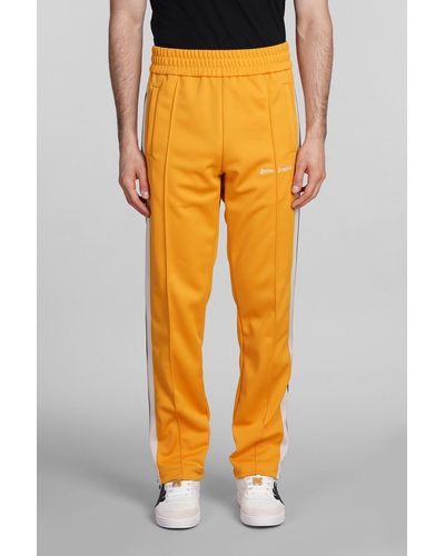 Palm Angels Trousers In Orange Polyester