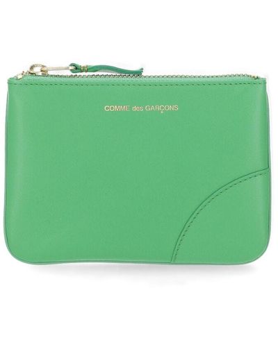 Comme des Garçons Wallet With Logo - Green