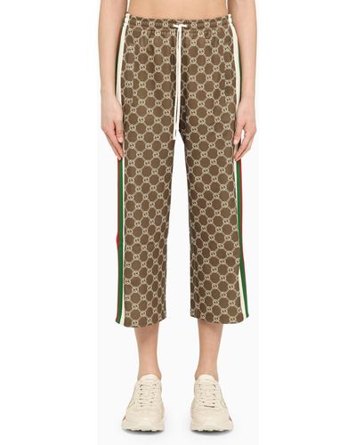 Gucci Trousers With Side Bands - Green