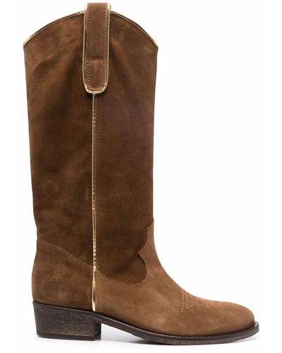 Via Roma 15 Brown Suede Boots