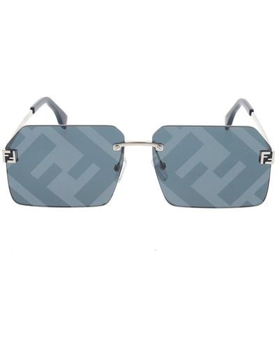 Fendi Square Frame Sunglasses - Blue
