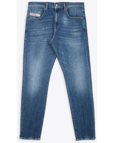 DIESEL 2019 D-Strukt L.Washed Medium Slim Fit Jeans - Blue