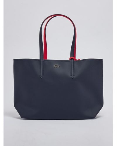 Lacoste Pvc Shopping Bag - Blue