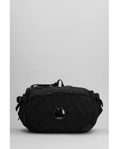 C.P. Company Nylon B Waist Bag In Black Polyamide