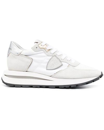 Philippe Model And Gray Tropez Haute Low Sneakers - White