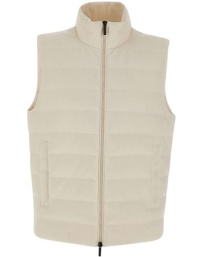 Peserico Extrasoft Cotton To Touch Vest - Natural