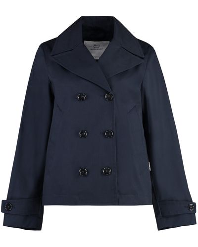 Woolrich Double-Breasted Jacket - Blue