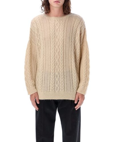 Undercover Cable Knit Jumper - Natural