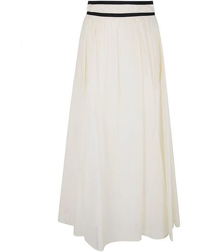 Seventy Long Skirt - White