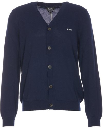 A.P.C. Jumpers - Blue